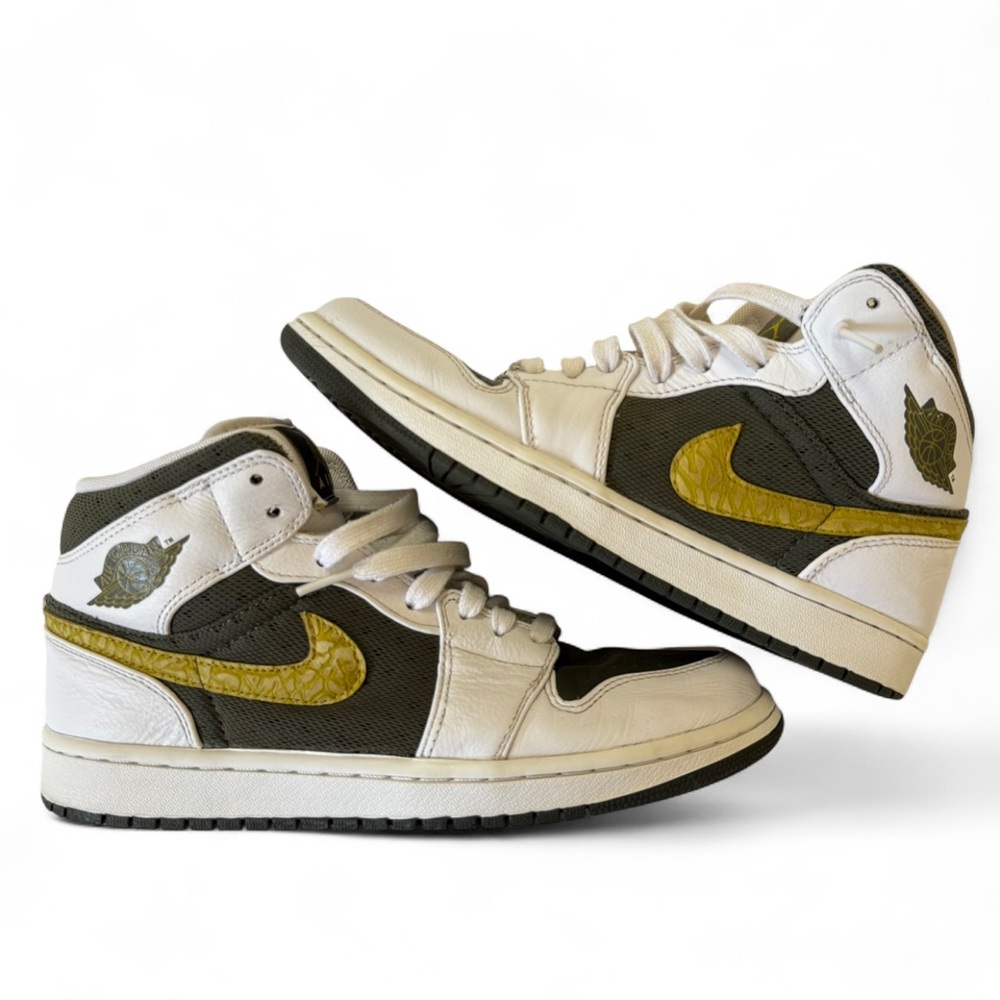 Nike Air Jordan 1 Phat Mid Cargo Khaki Sneakers Size 9.5